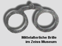 Mittelalterliche "Bril" mit Horngestell